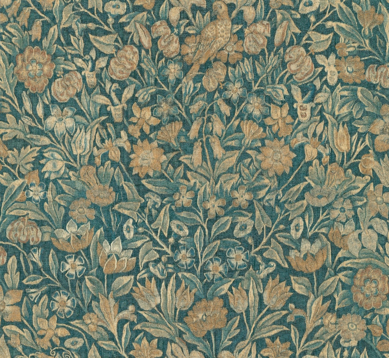 LesTapisseries_Bouquet_97911_Flatshot_Web_LR Arte Bouquet Teal - Per meter