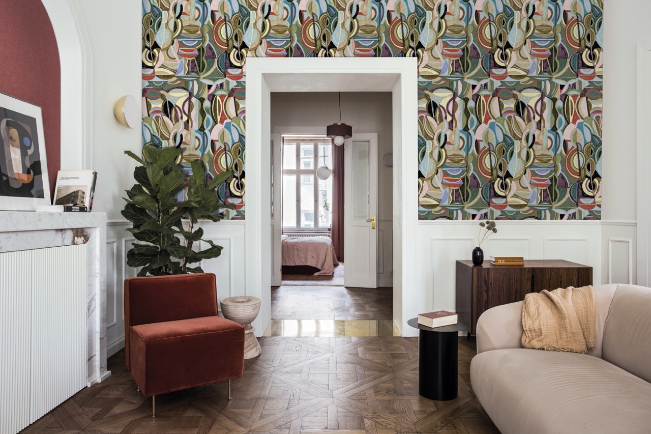 LinenLyrics_Eclettico_34742_Roomshot_Print_HR groot Hooked on Walls Eclettico